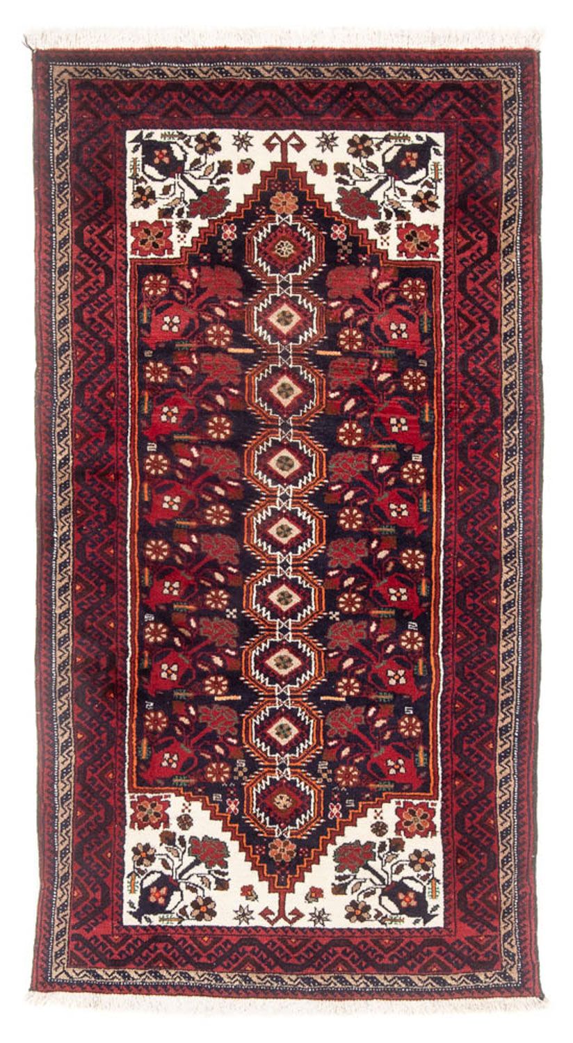 Runner Belutsch Rug - 199 x 99 cm - red