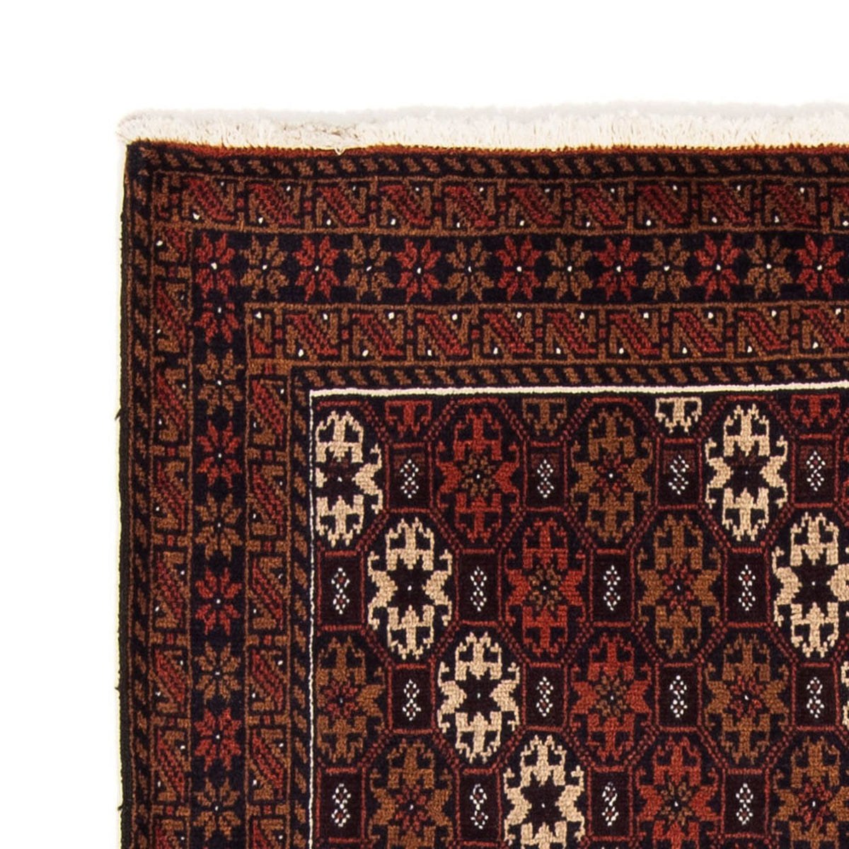 Runner Belutsch Rug - 186 x 102 cm - dark red