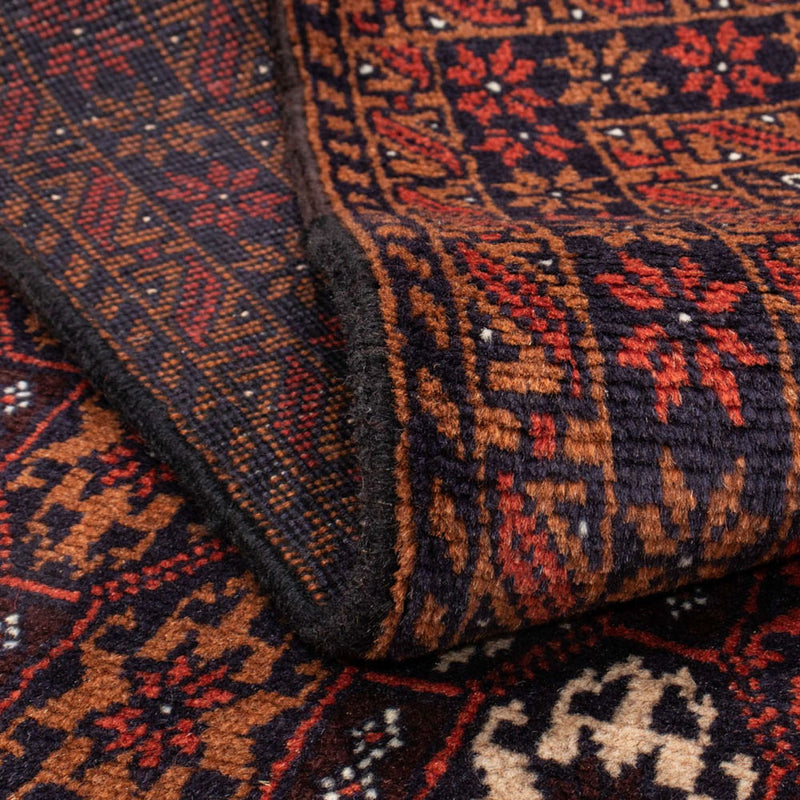 Runner Belutsch Rug - 186 x 102 cm - dark red