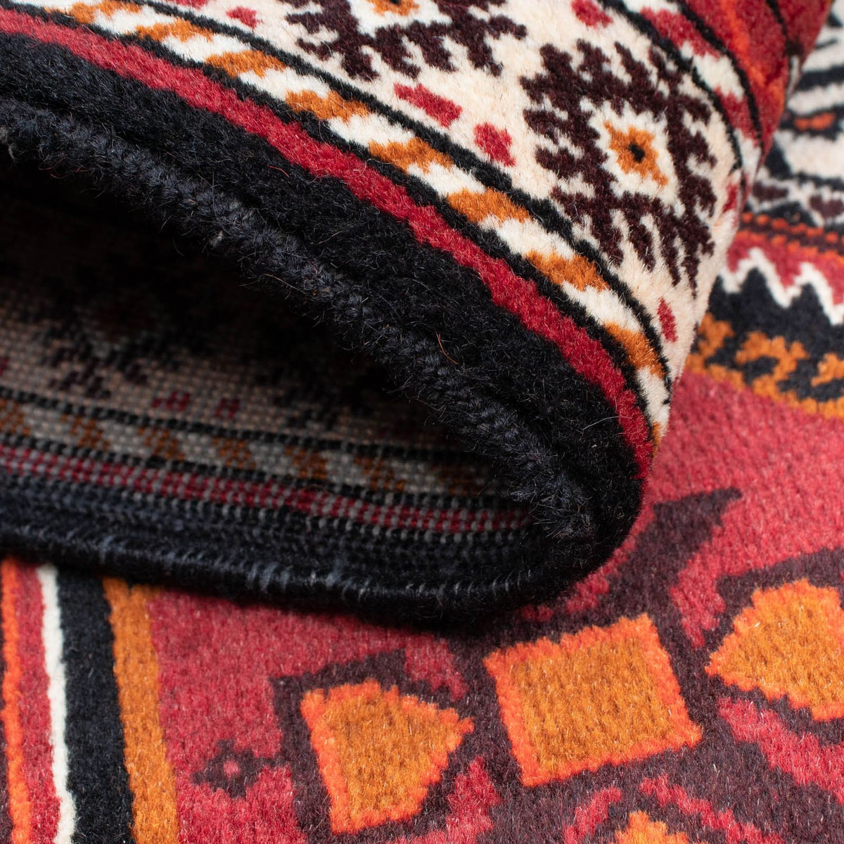 Runner Belutsch Rug - 164 x 76 cm - dark red