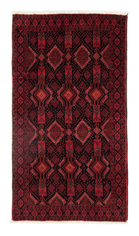 Runner Belutsch Rug - 182 x 102 cm - dark red