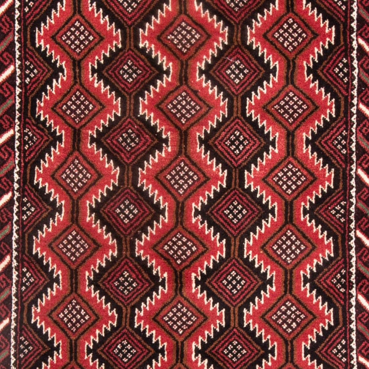 Runner Belutsch Rug - 199 x 107 cm - red