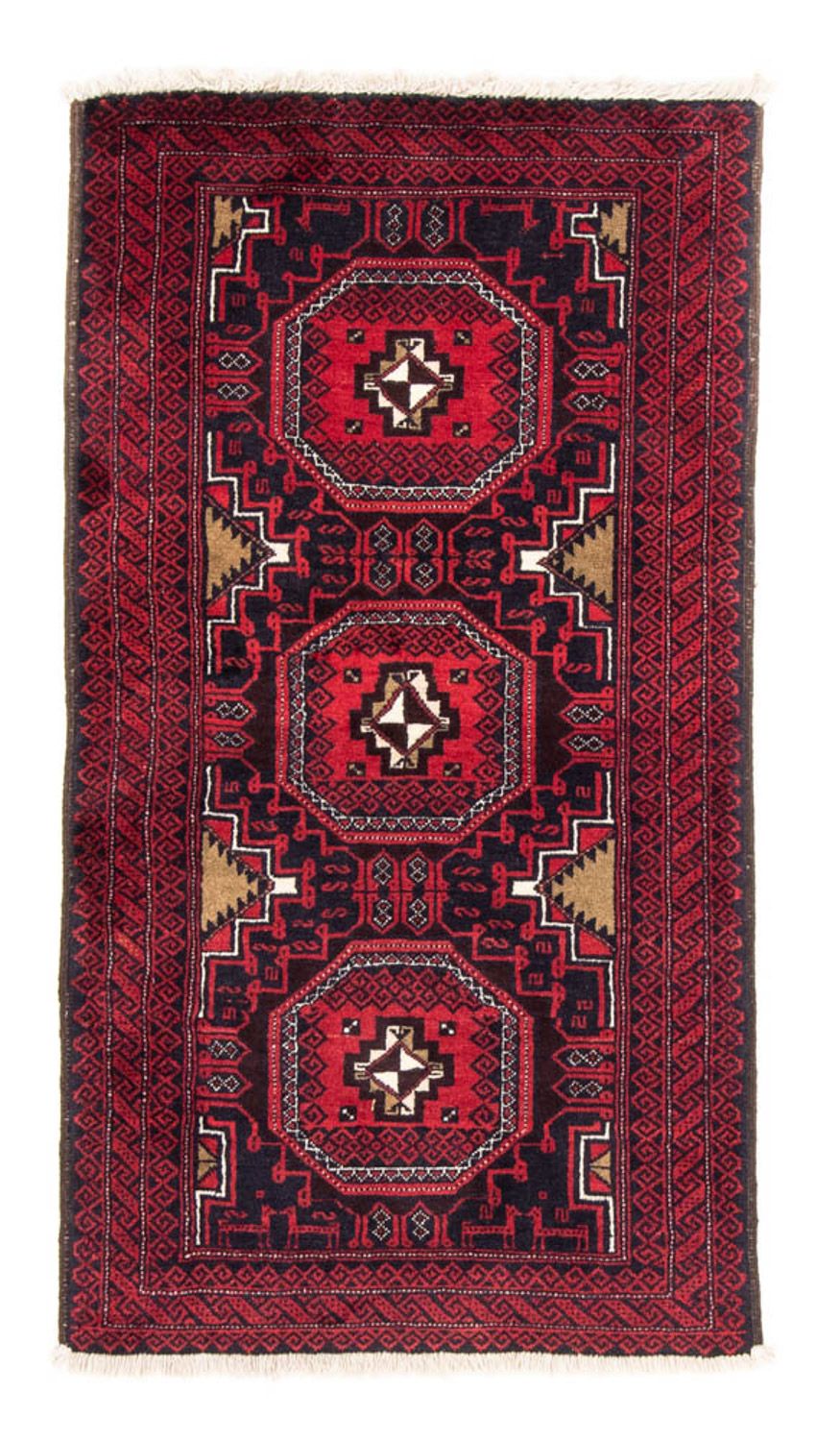 Runner Belutsch Rug - 175 x 95 cm - dark red