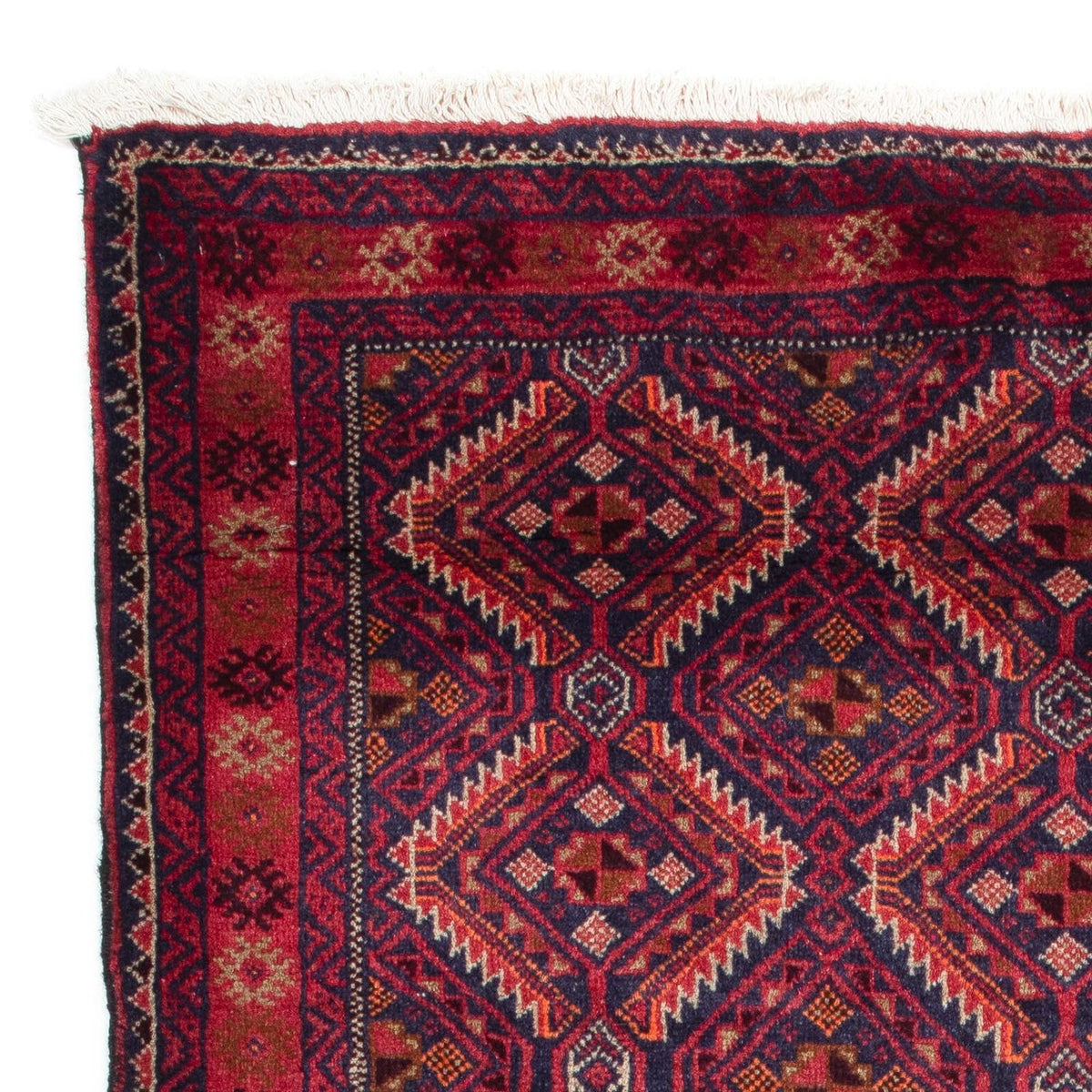 Runner Belutsch Rug - 174 x 99 cm - dark red