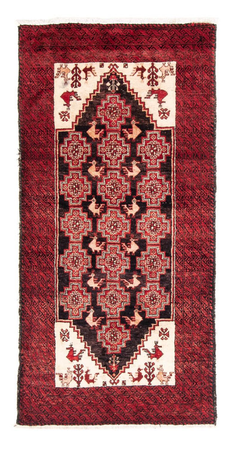 Runner Belutsch Rug - 202 x 100 cm - red