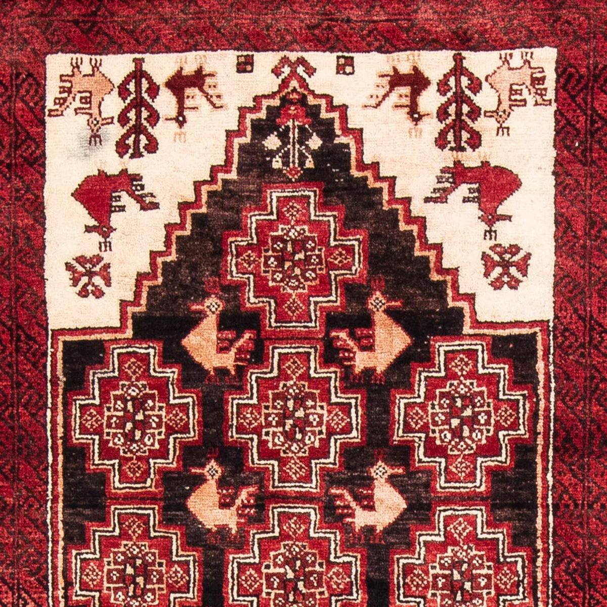 Runner Belutsch Rug - 202 x 100 cm - red