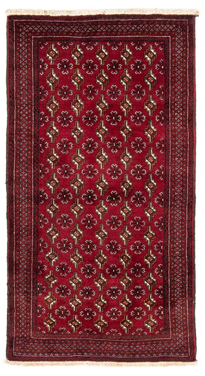 Runner Belutsch Rug - 194 x 101 cm - dark red