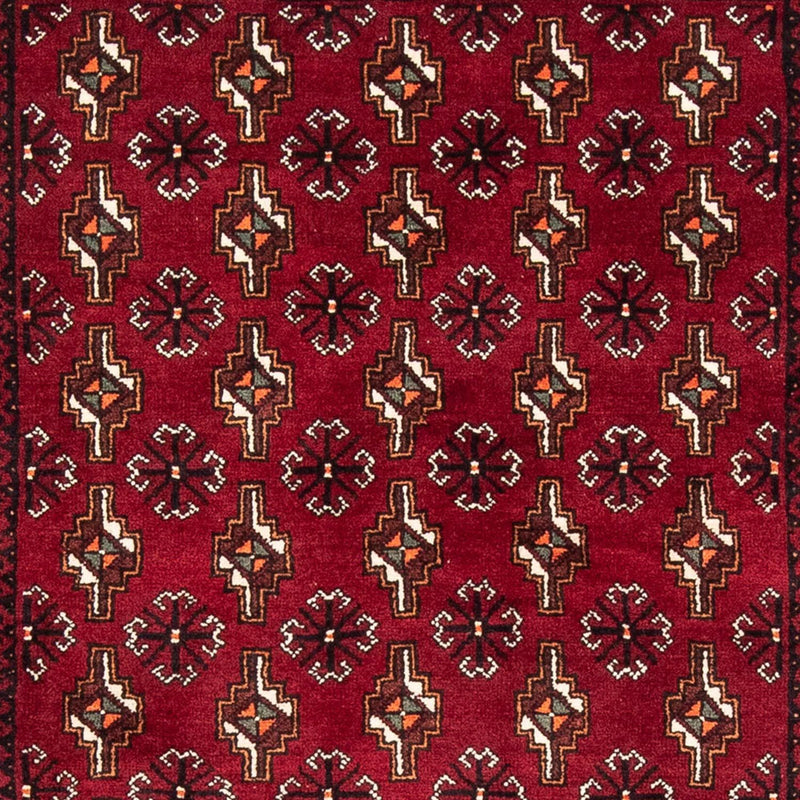 Runner Belutsch Rug - 194 x 101 cm - dark red