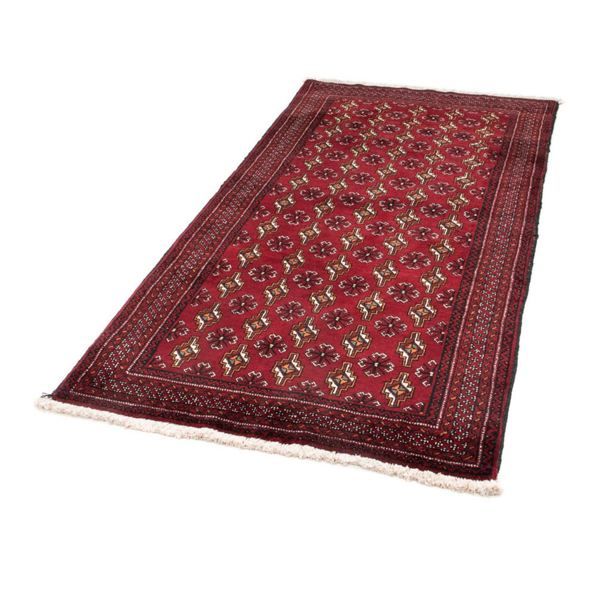 Runner Belutsch Rug - 194 x 101 cm - dark red