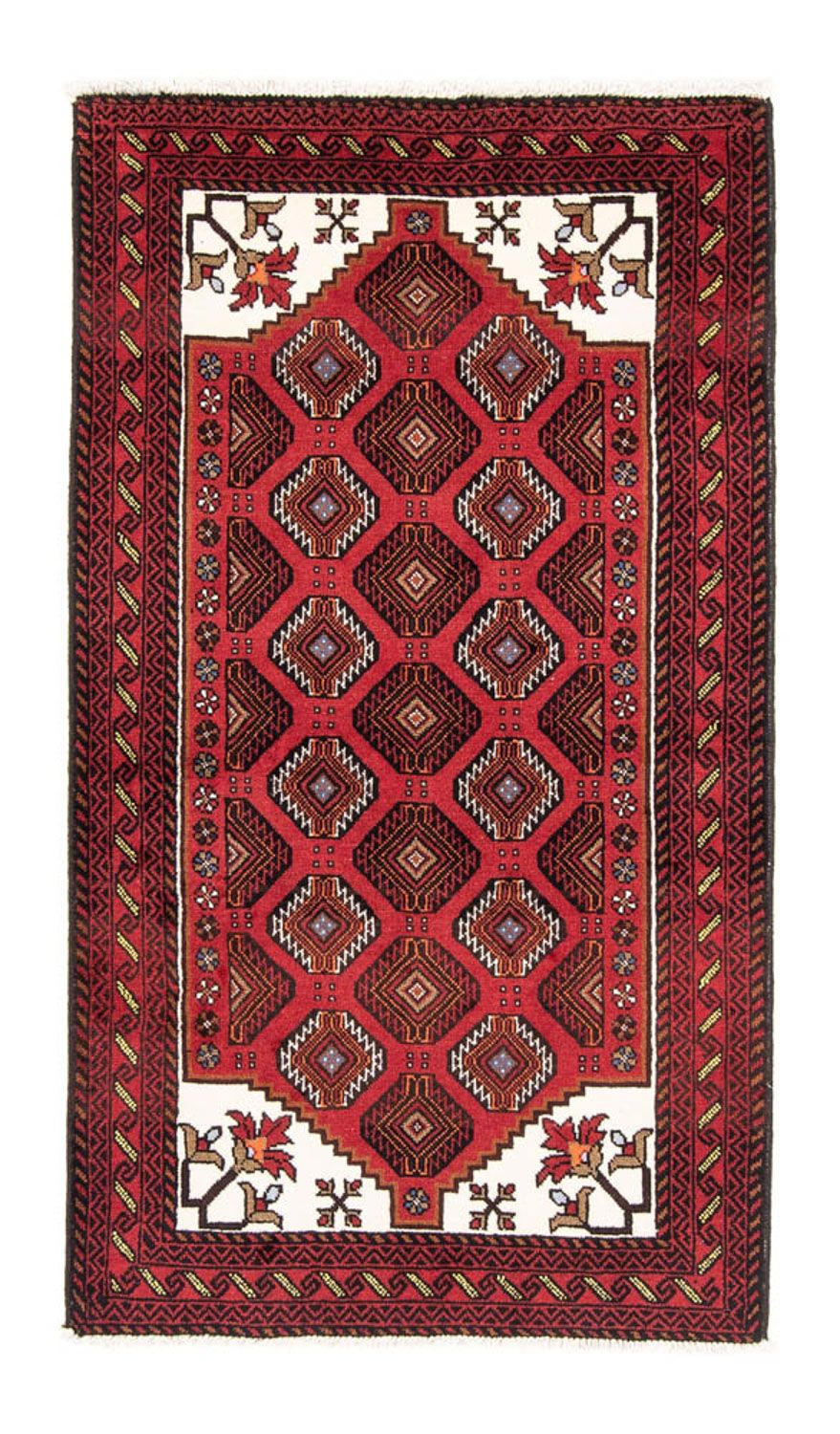 Runner Belutsch Rug - 194 x 102 cm - red