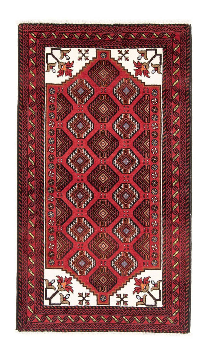 Runner Belutsch Rug - 194 x 102 cm - red