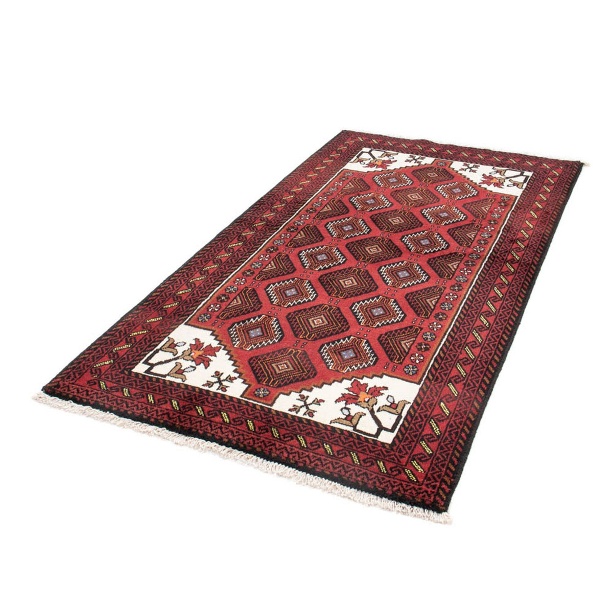 Runner Belutsch Rug - 194 x 102 cm - red
