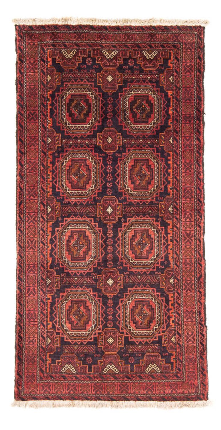 Runner Belutsch Rug - 200 x 106 cm - light red