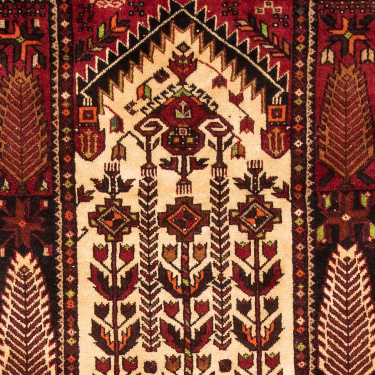 Runner Belutsch Rug - 187 x 102 cm - red