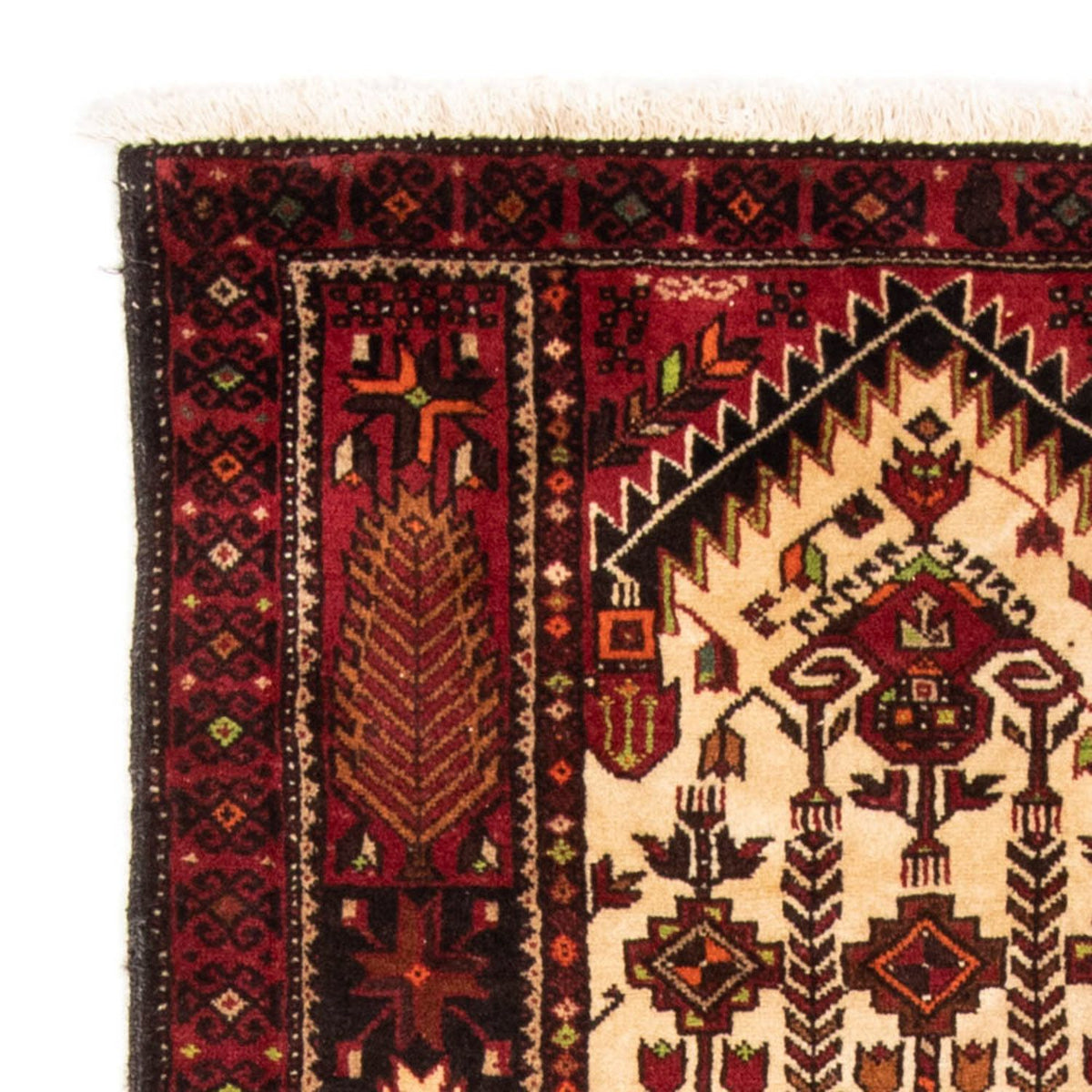 Runner Belutsch Rug - 187 x 102 cm - red