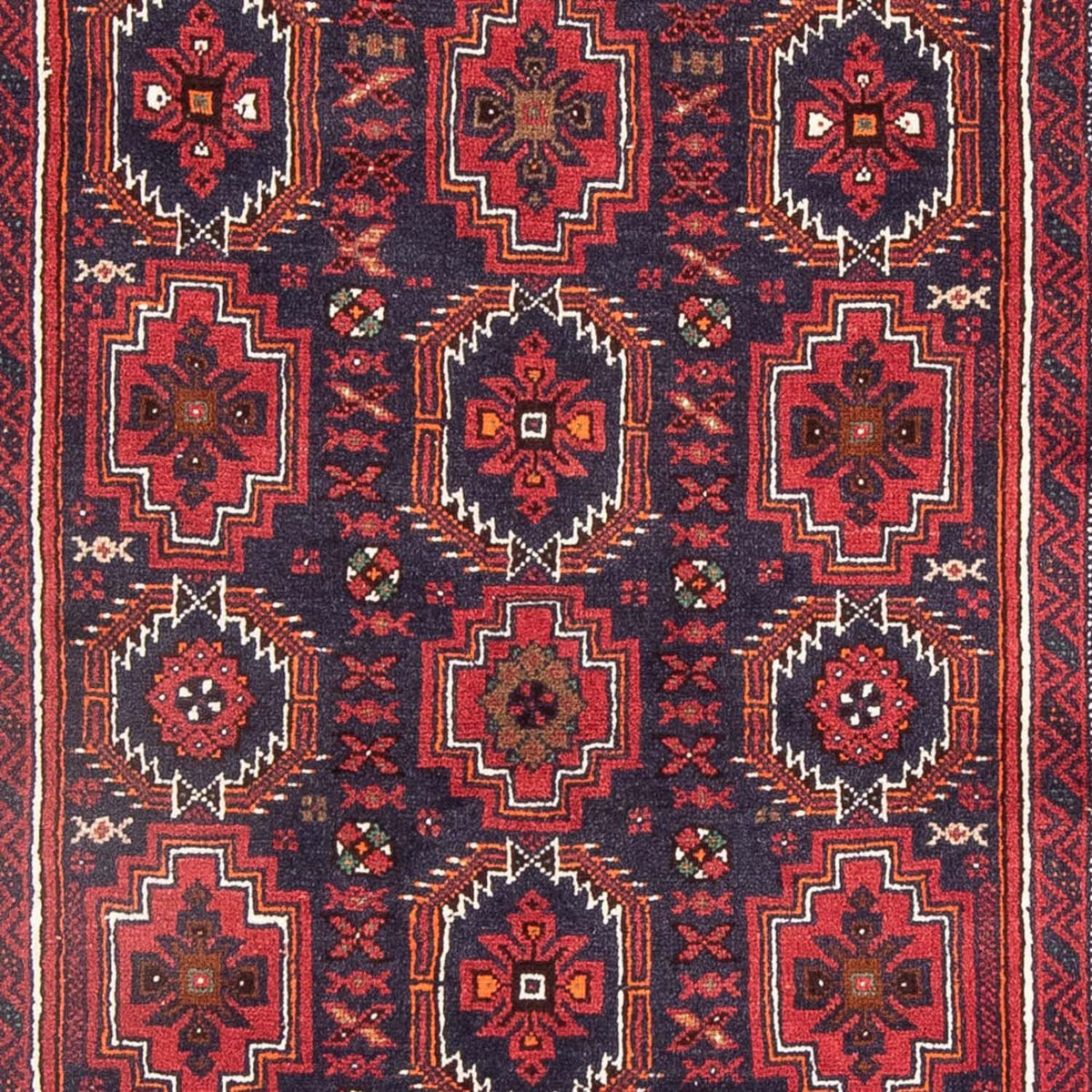 Runner Belutsch Rug - 188 x 100 cm - red