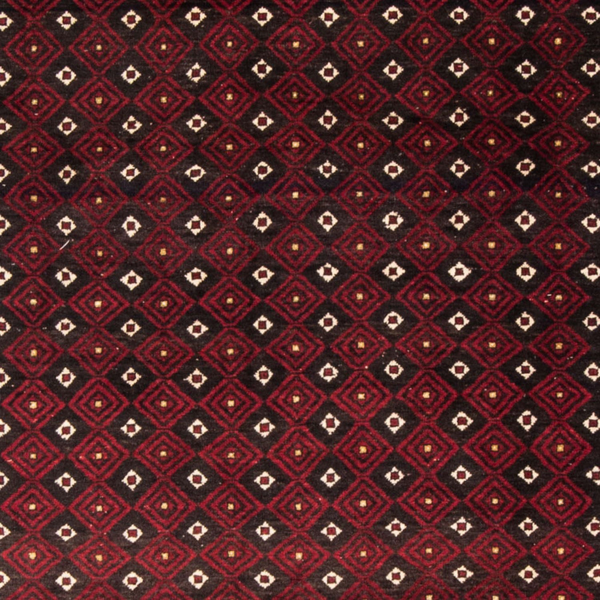 Runner Belutsch Rug - 210 x 114 cm - dark red