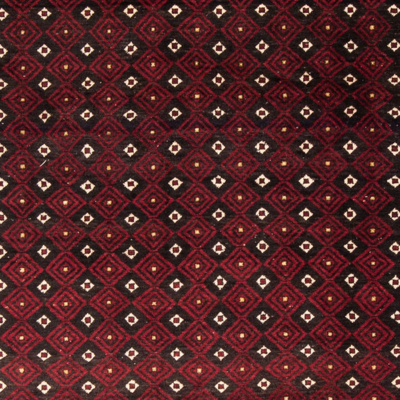 Runner Belutsch Rug - 210 x 114 cm - dark red