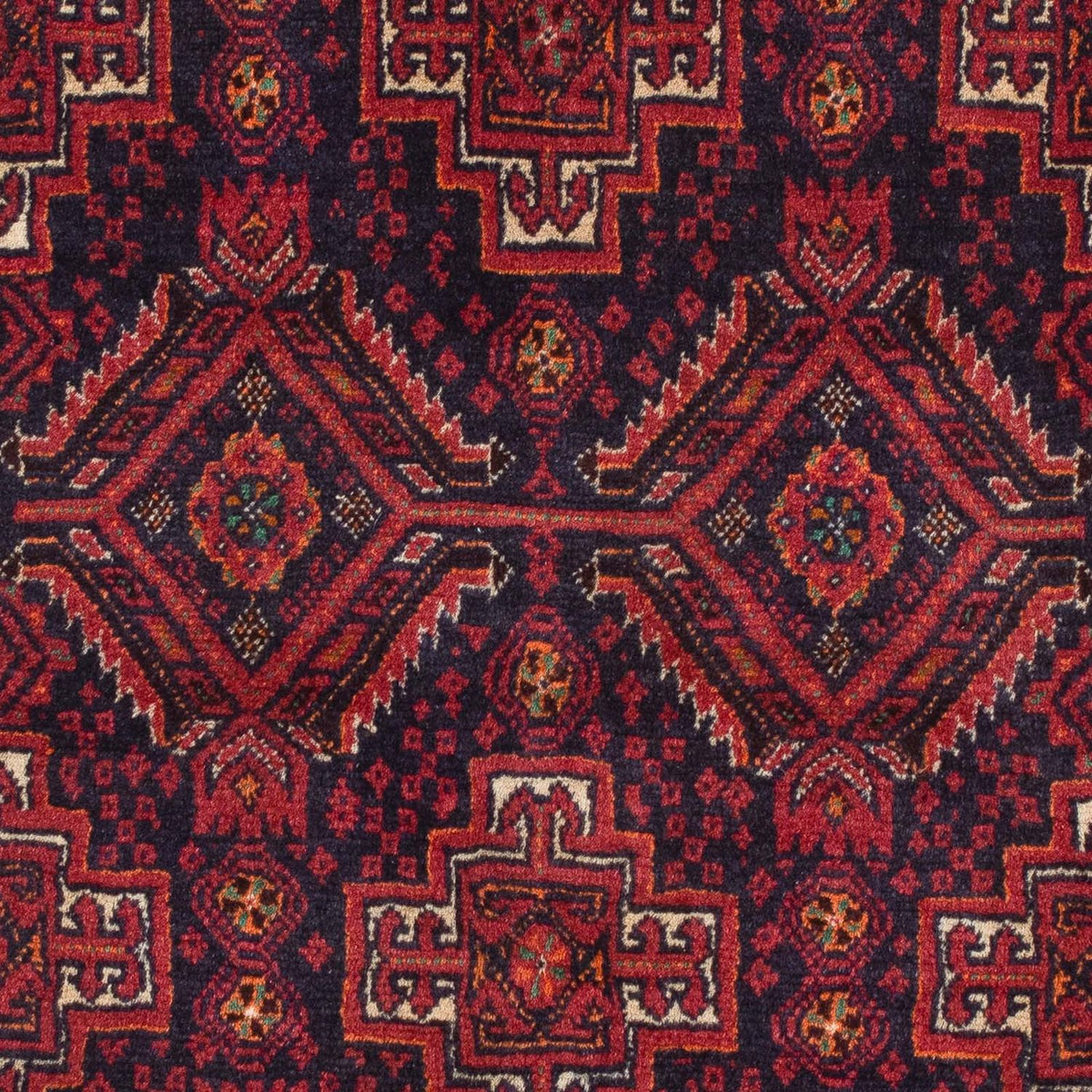 Belutsch Rug - 169 x 136 cm - dark red