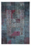 Patchwork Rug - 291 x 194 cm - blue