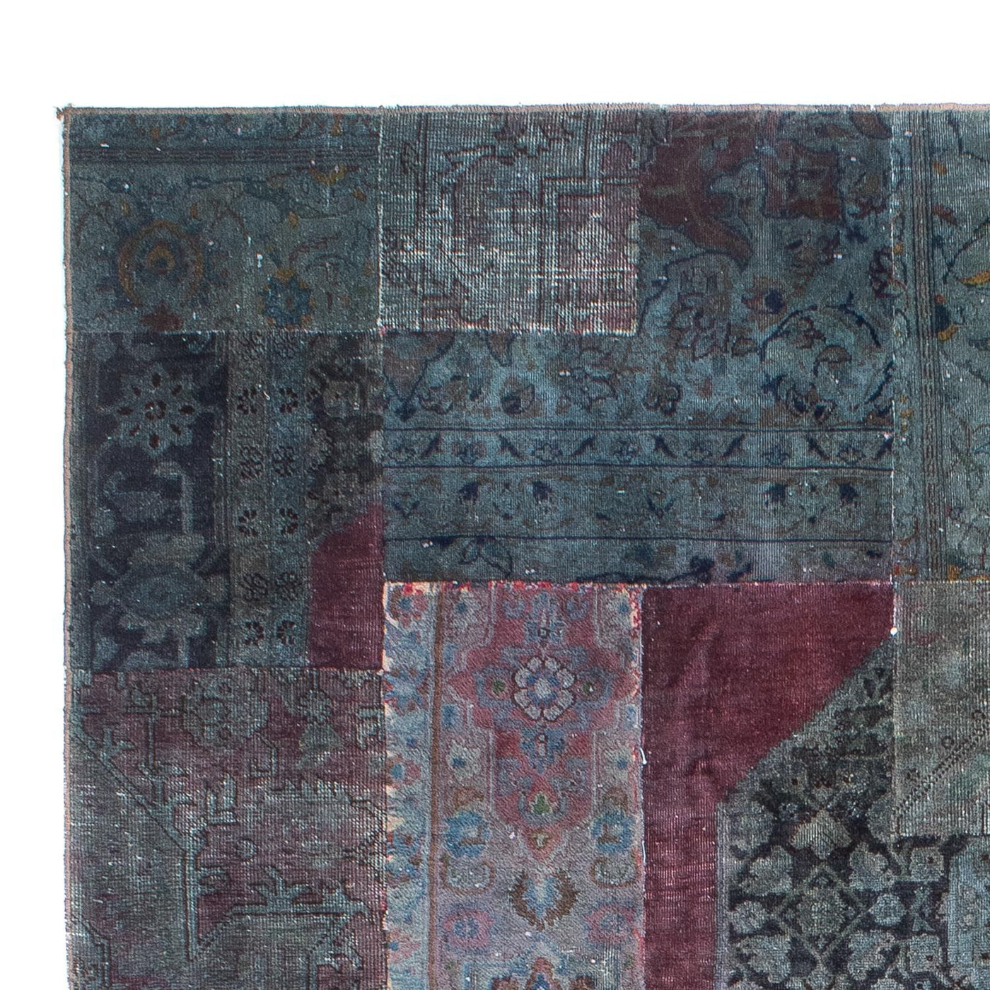Patchwork Rug 291x194cm - Perserteppich Wollteppich