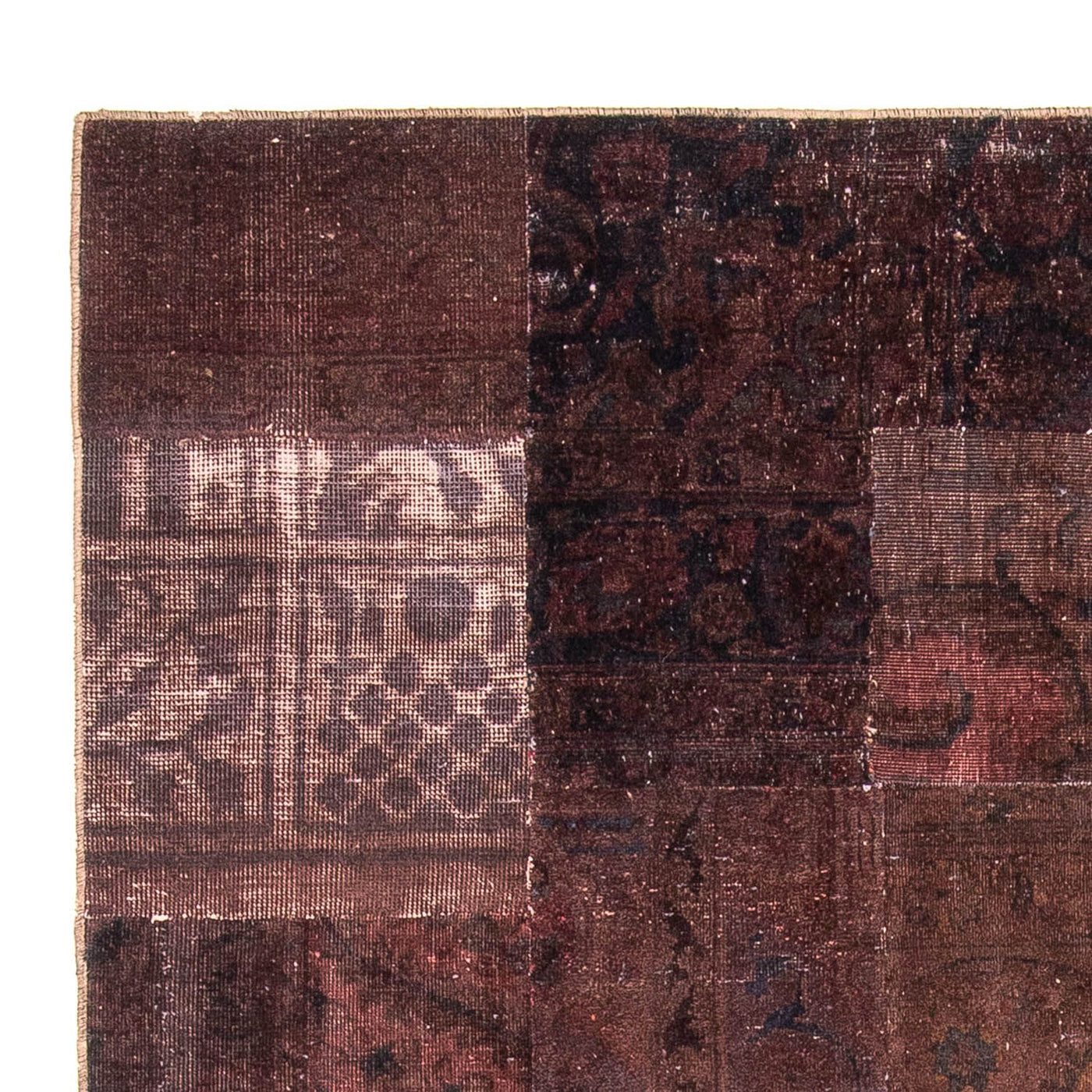 Patchwork Rug 233x195cm - Perserteppich Wollteppich