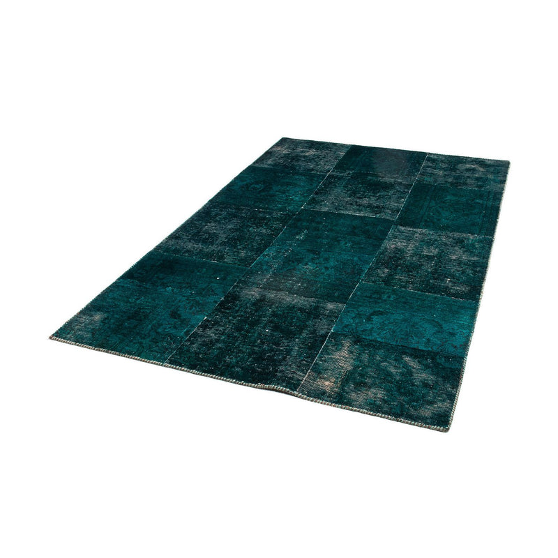 Patchwork Rug - 205 x 131 cm - multicolored