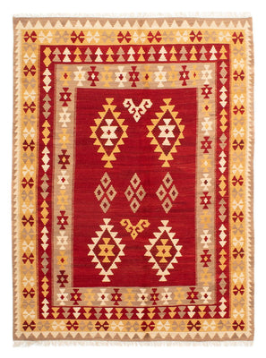 Kelim Rug - Oriental - 252 x 178 cm - dark red