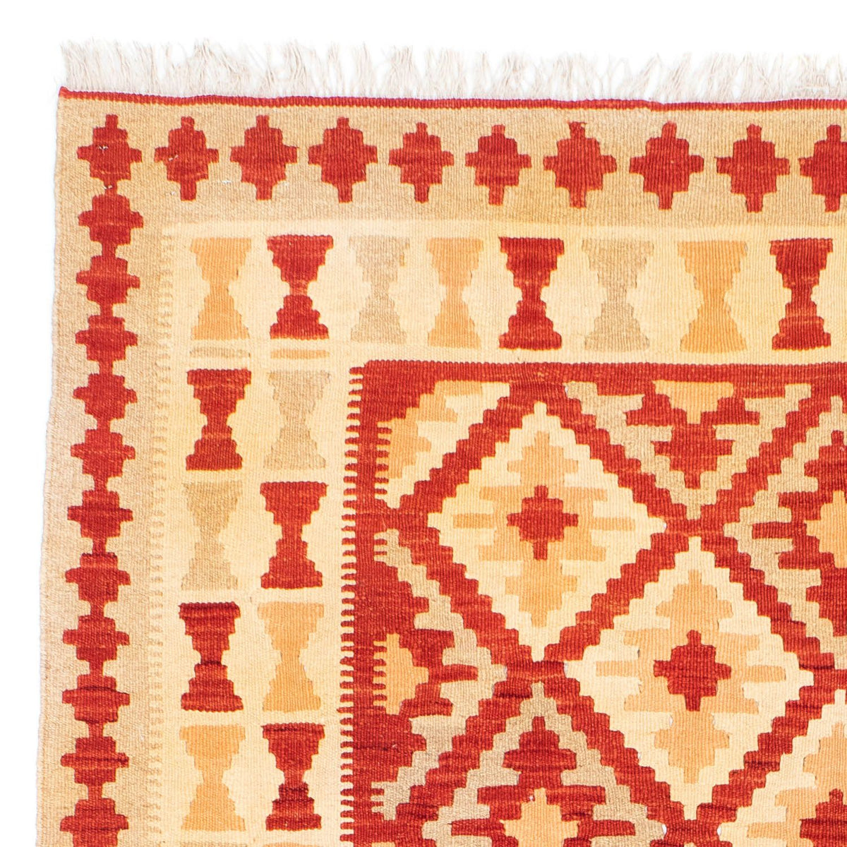 Kelim Rug - Oriental - 211 x 155 cm - red