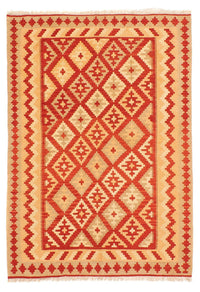 Kelim Rug - Oriental - 206 x 152 cm - dark red