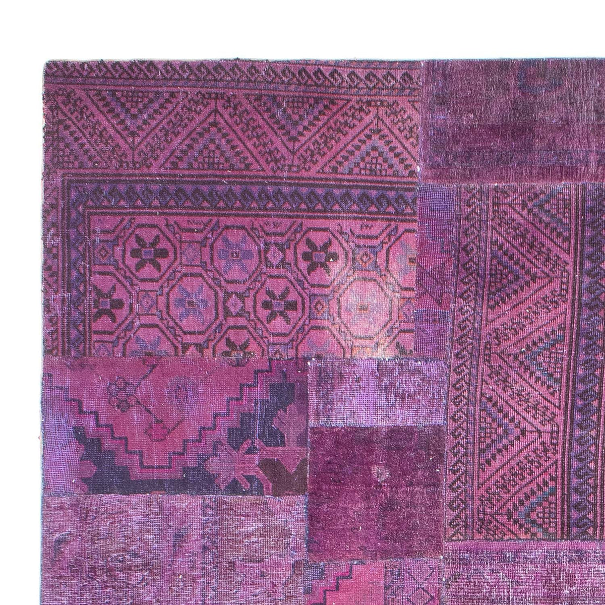 Patchwork Rug 240x307cm - Perserteppich Wollteppich
