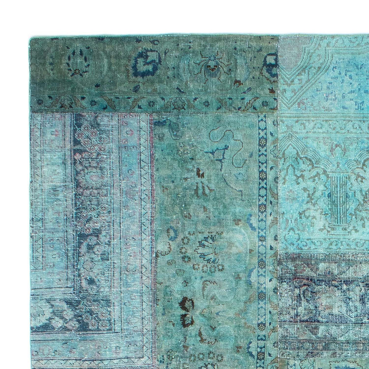 Patchwork Rug 238x299cm - Perserteppich Wollteppich
