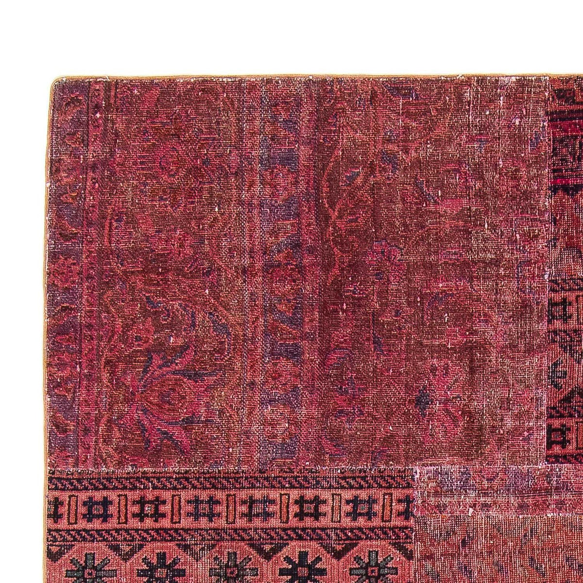 Patchwork Rug - 241 x 151 cm - multicolored
