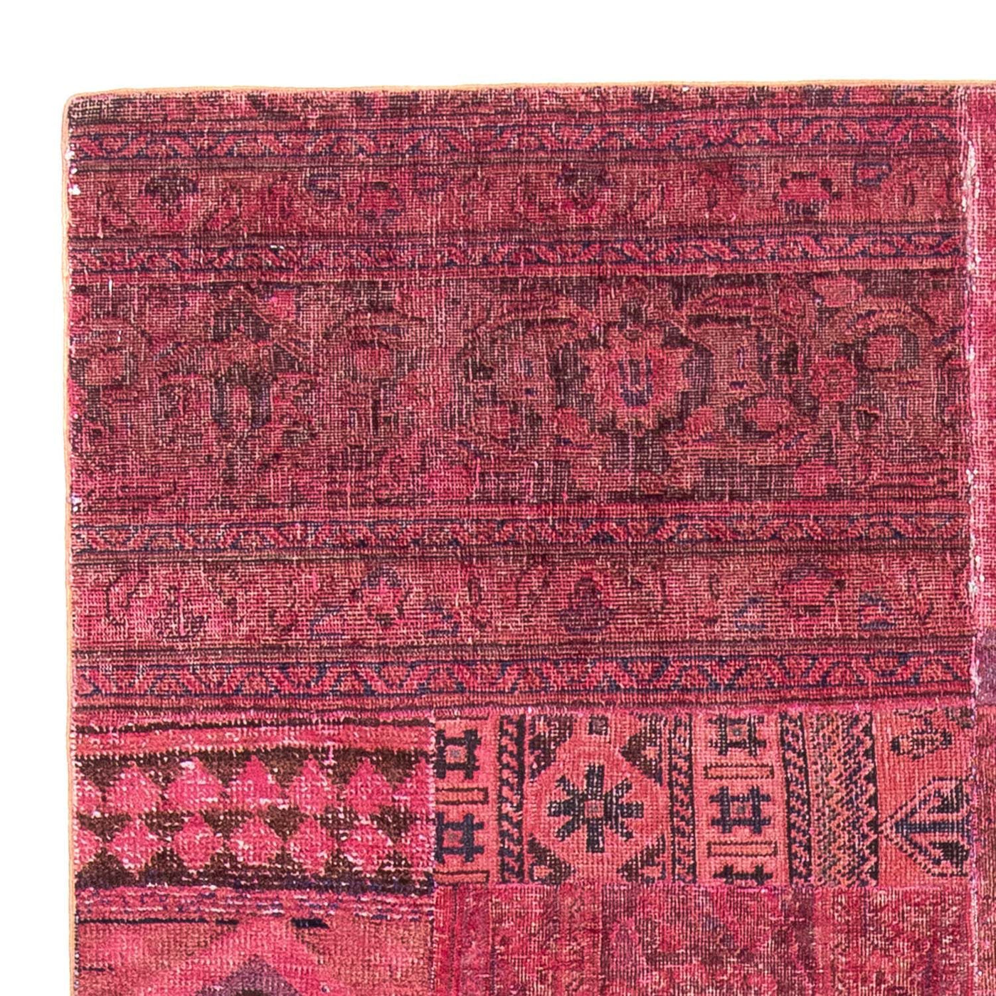 Patchwork Rug 237x151cm - Perserteppich Wollteppich