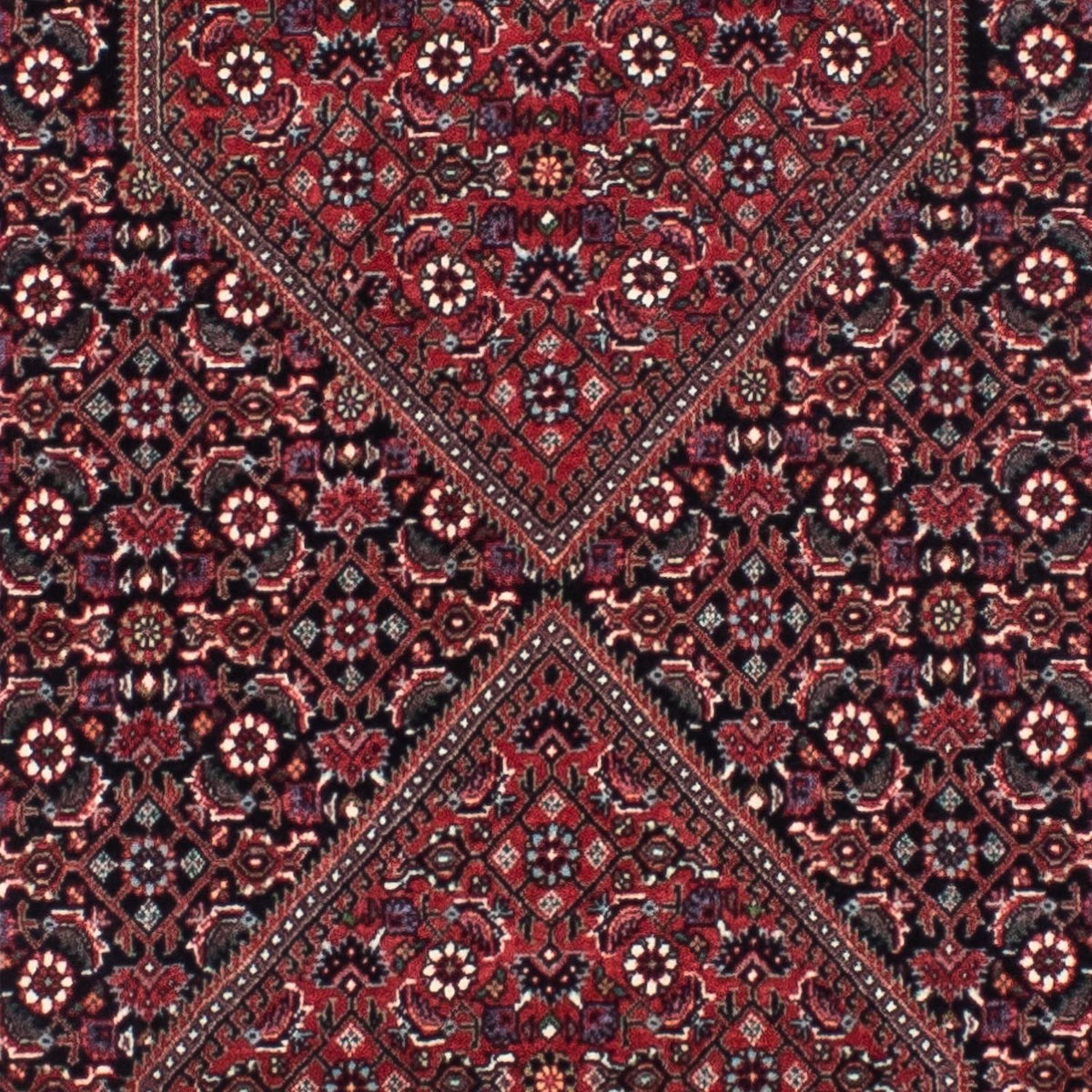 Runner Perser Rug - Bidjar - 300 x 83 cm - dark red