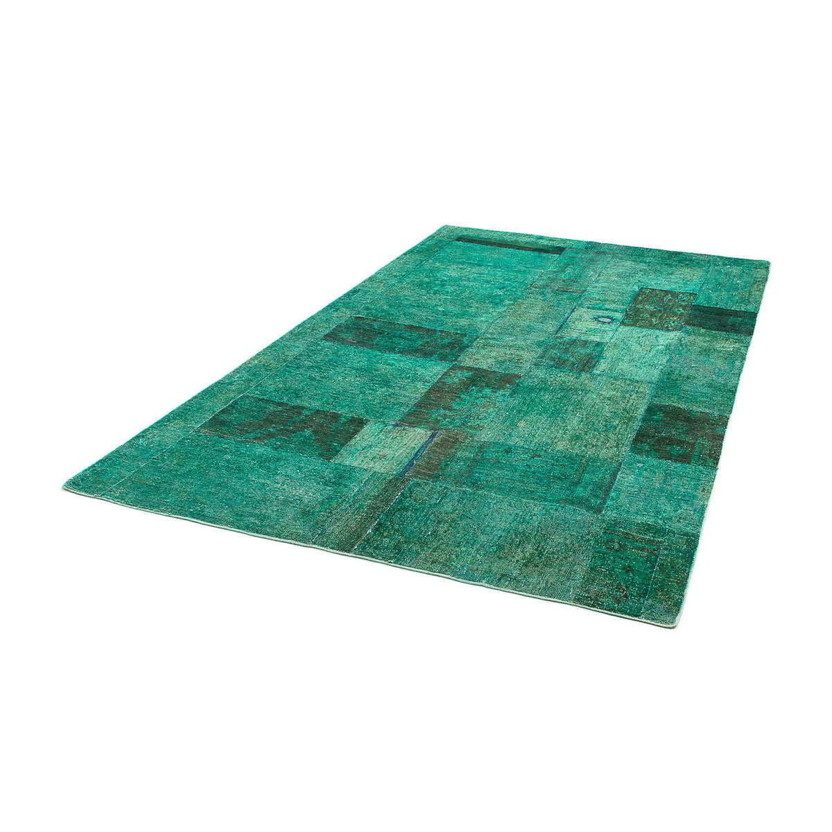 Patchwork Rug - 237 x 156 cm - green