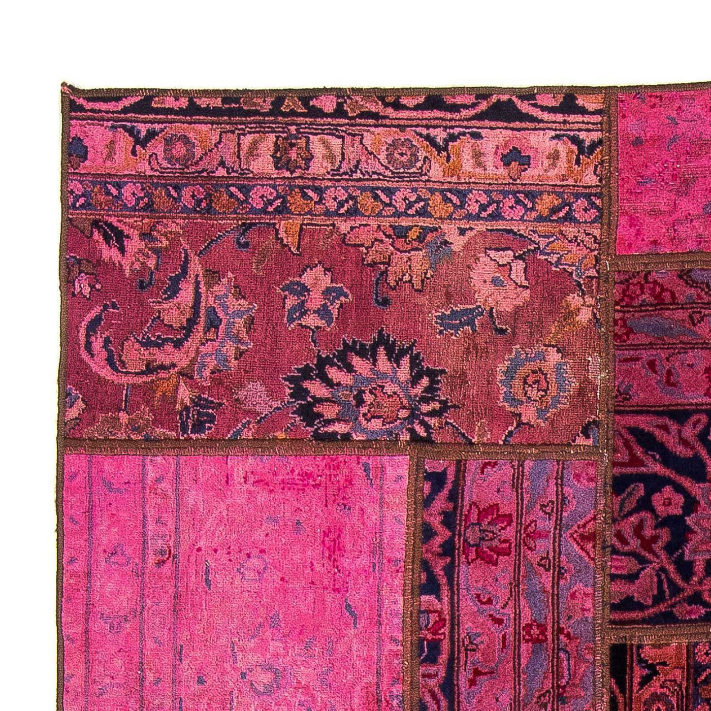 Patchwork Rug 197x138cm - Perserteppich Wollteppich