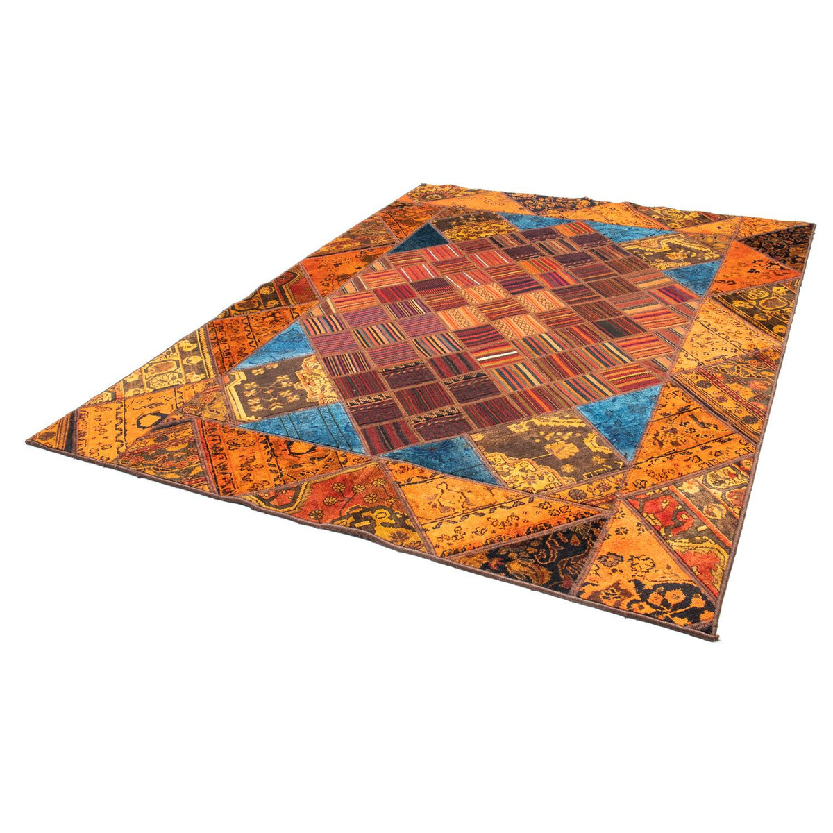 Patchwork Rug - 234 x 176 cm - multicolored