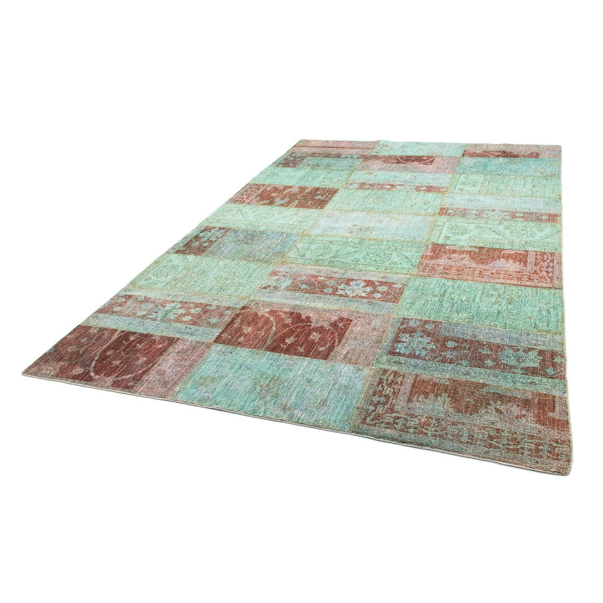 Patchwork Rug - 270 x 182 cm - multicolored