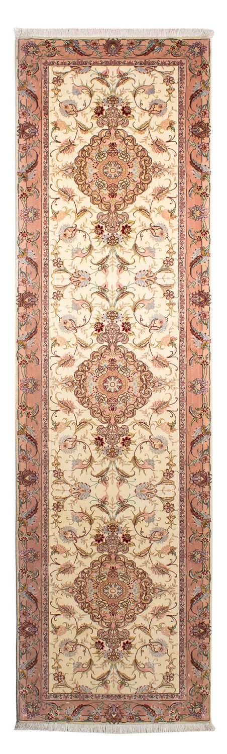 Runner Perser Rug - Tabriz - Royal - 310 x 88 cm - beige