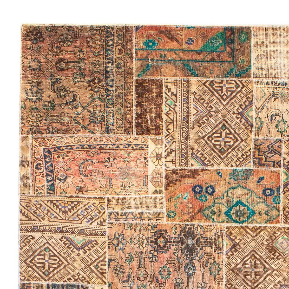 Patchwork Rug 239x301cm - Perserteppich Wollteppich