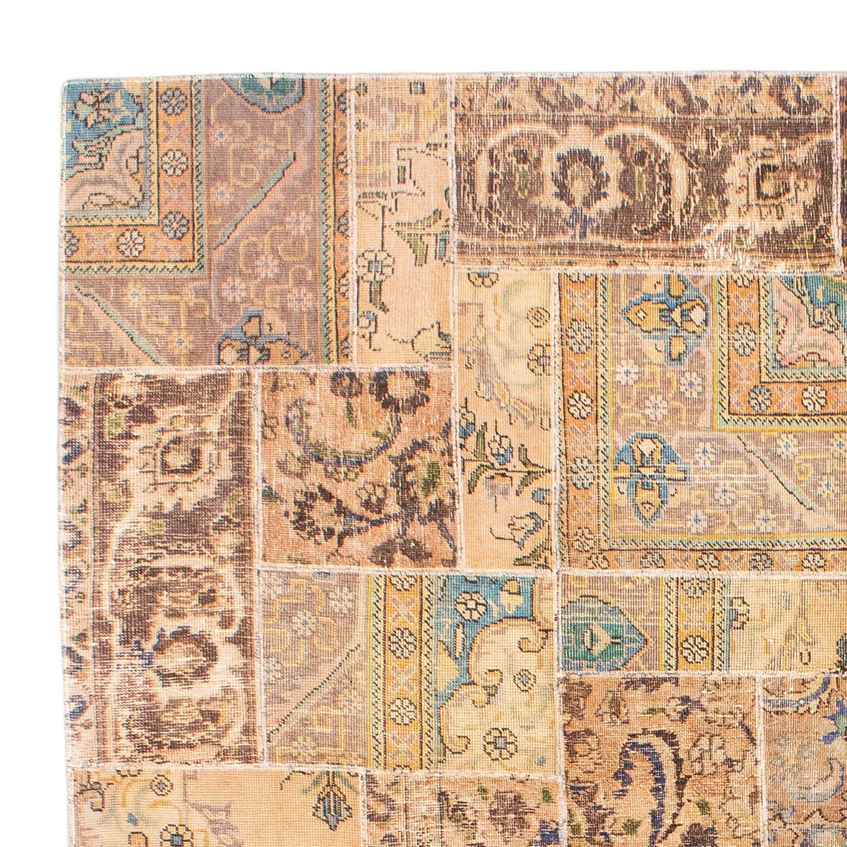 Patchwork Rug 242x305cm - Perserteppich Wollteppich