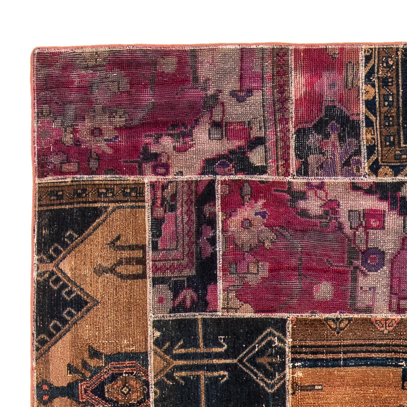 Patchwork Rug 244x164cm - Perserteppich Wollteppich