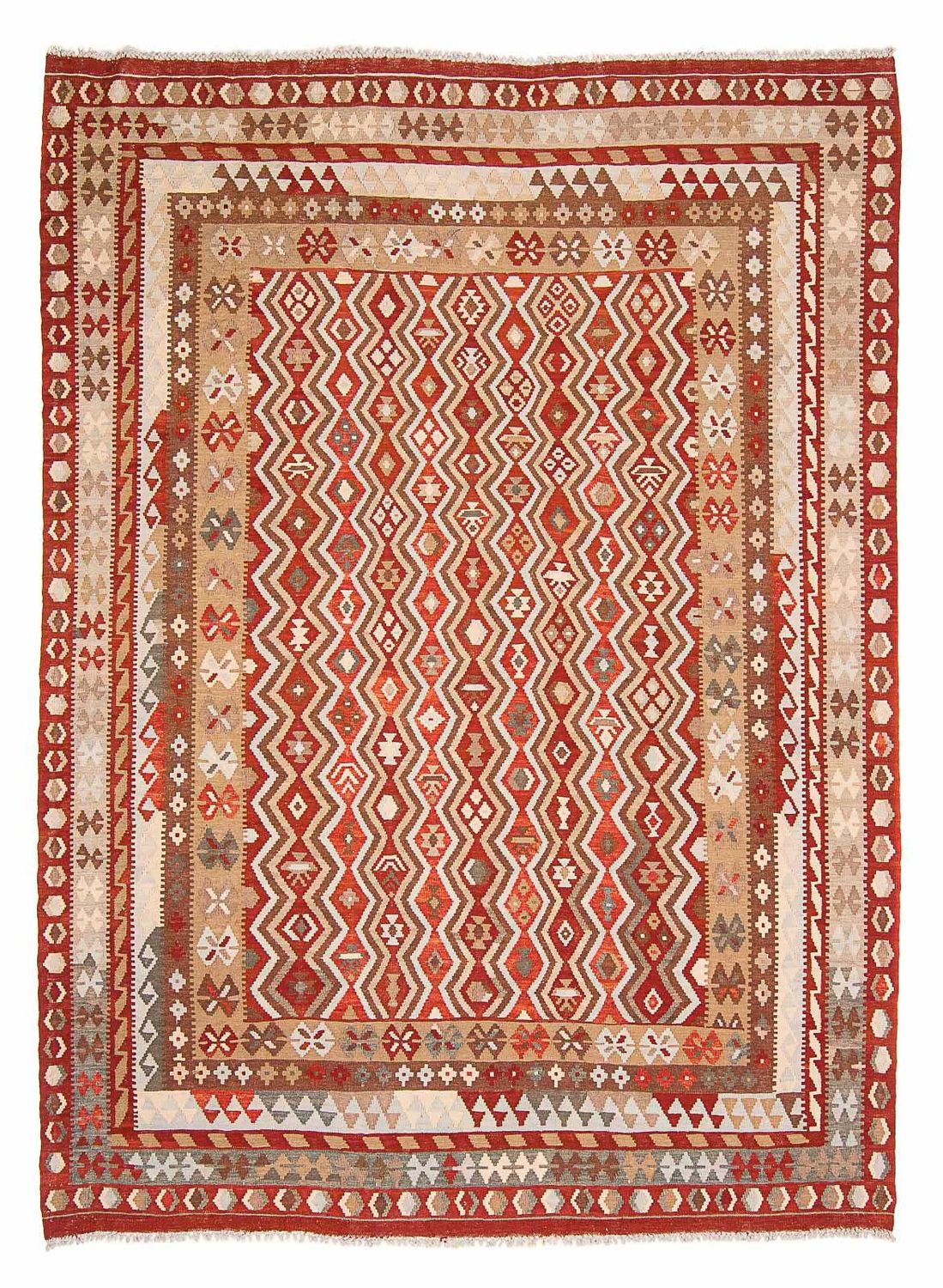 Kelim Rug - Splash - 271 x 212 cm - multicolored