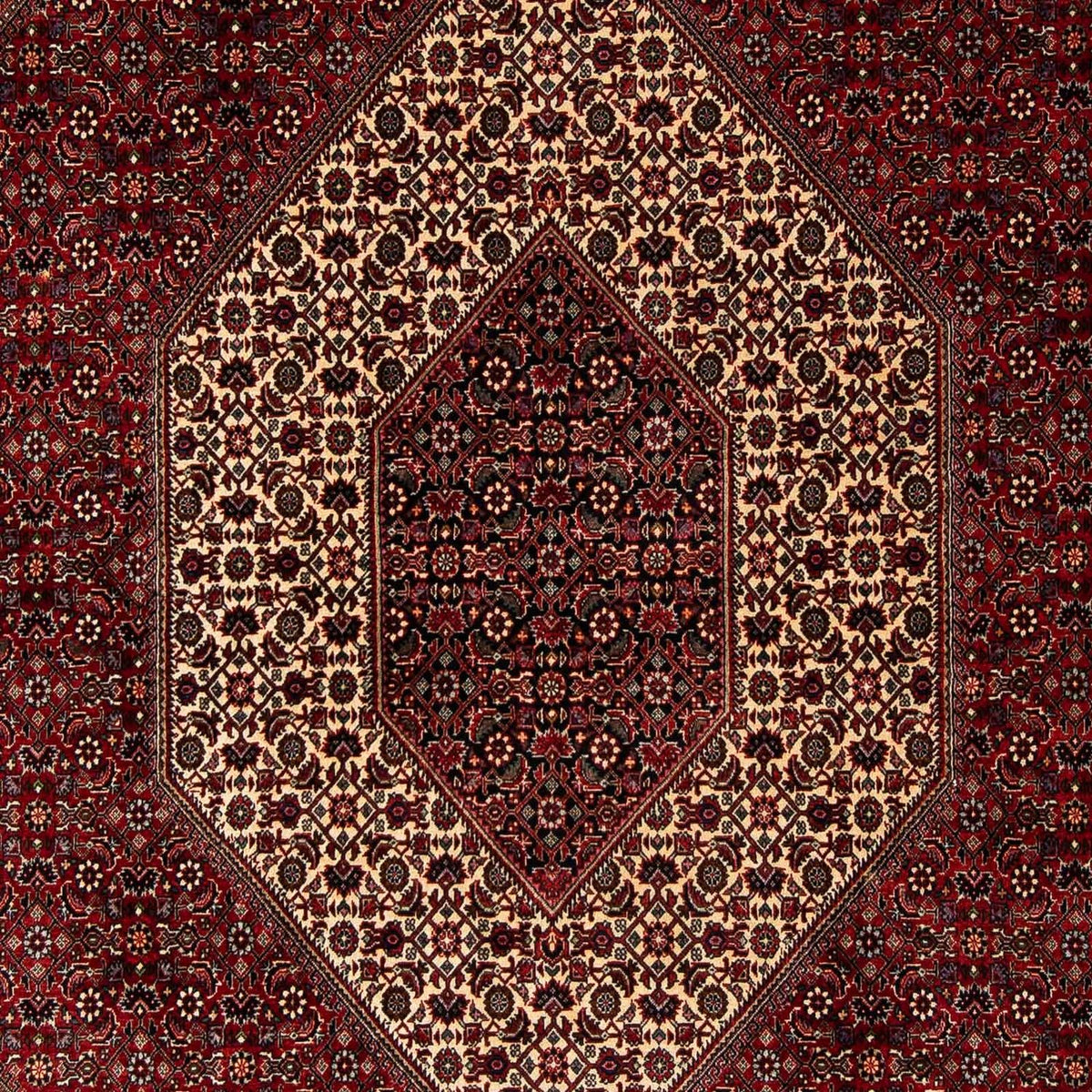 Perser Rug - Bidjar - 251 x 201 cm - dark red