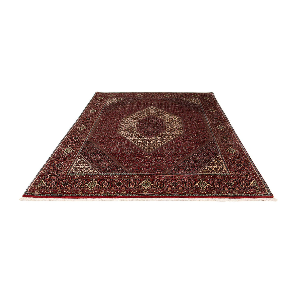Perser Rug - Bidjar - 251 x 201 cm - dark red