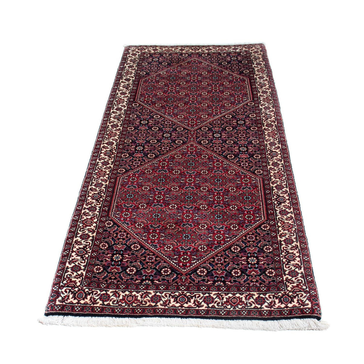 Runner Perser Rug - Bidjar - 200 x 76 cm - dark blue