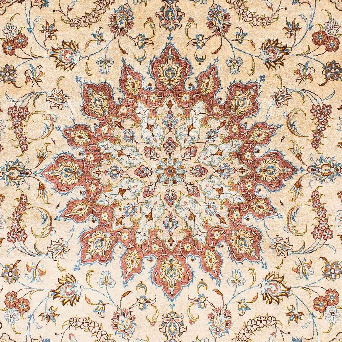 Silk Rug - Ghom Silk - Premium - 200 x 128 cm - beige