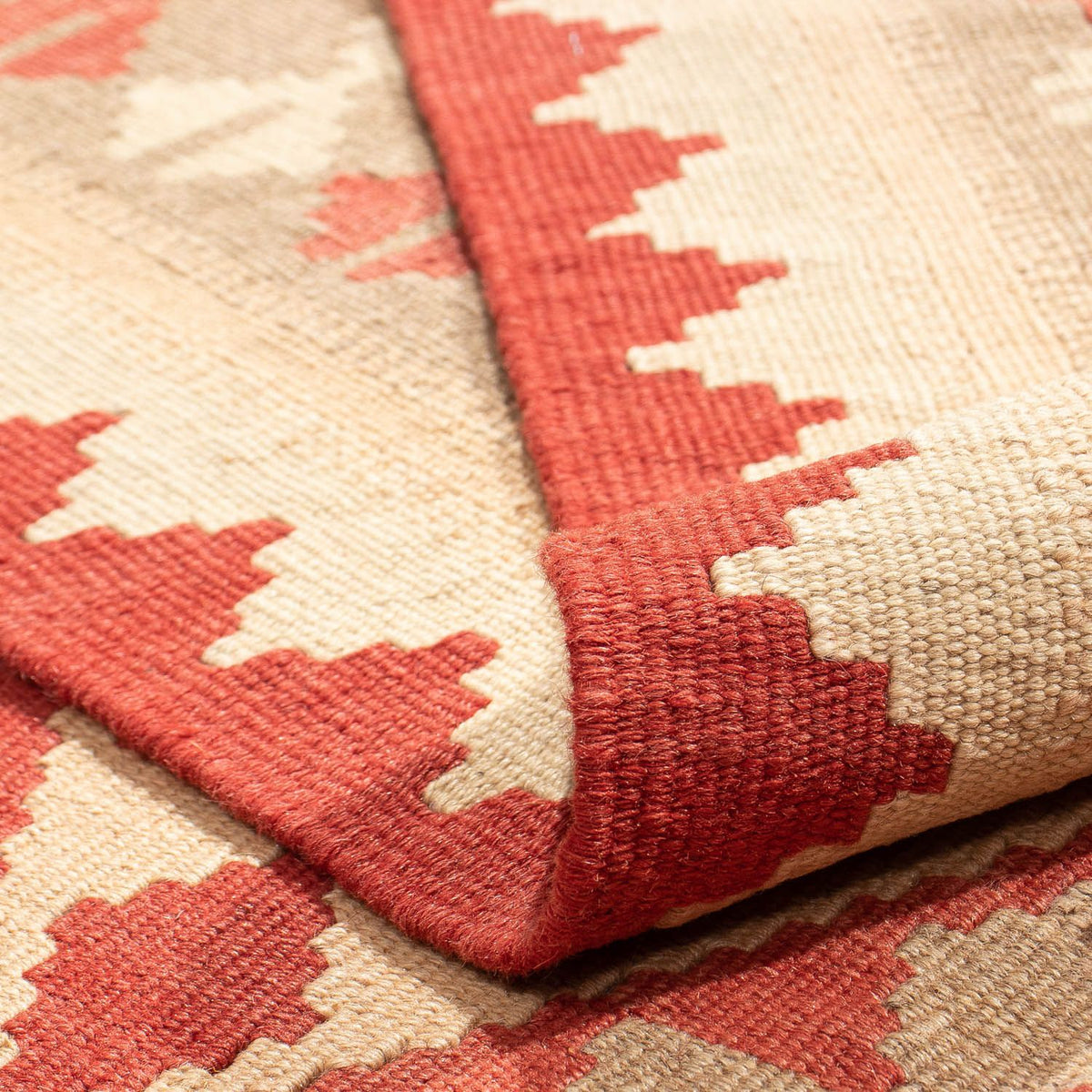 Kelim Rug - Oriental - 198 x 146 cm - dark red