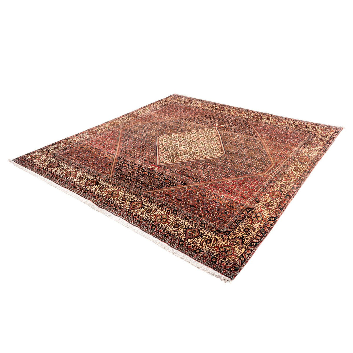 Perser Rug - Bidjar square  - 208 x 198 cm - red